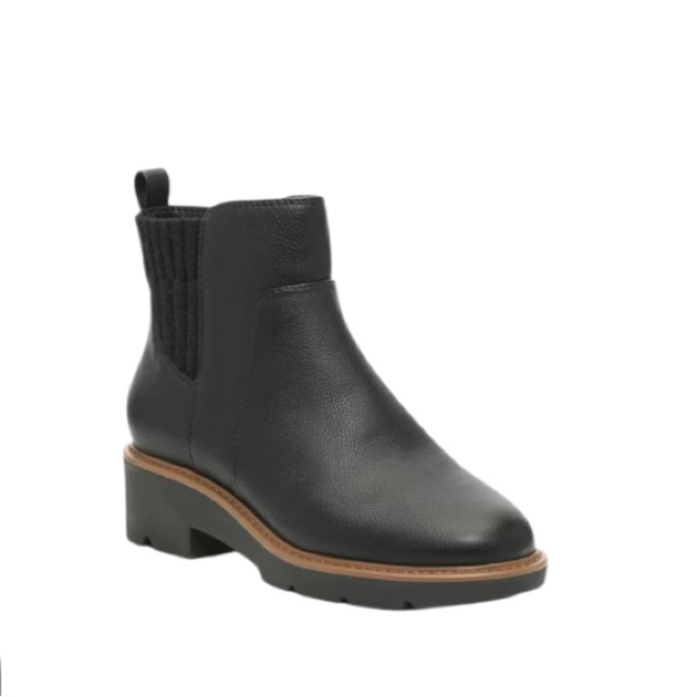Kelly & Katie Women's Black Leather Ankle Boots Size 7.5